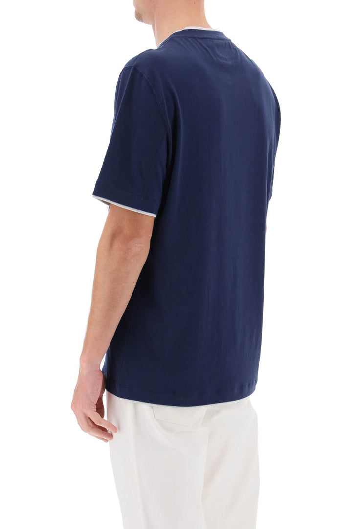 Layered Effect T Shirt - Brunello Cucinelli - Men