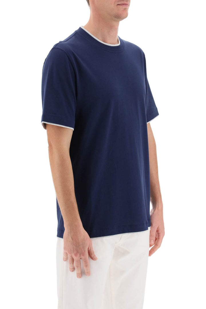 Layered Effect T Shirt - Brunello Cucinelli - Men