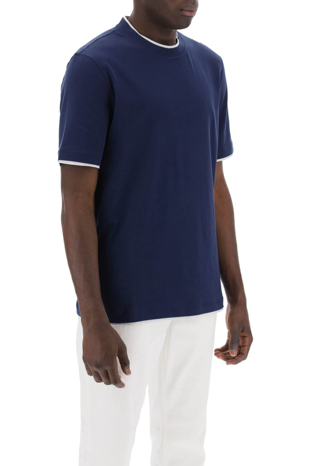 Layered Effect T Shirt - Brunello Cucinelli - Men