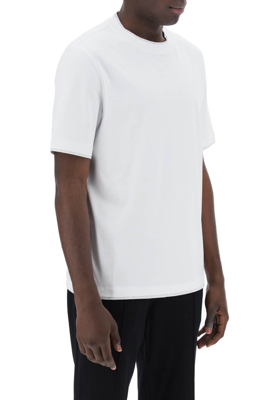 Layered Effect T Shirt - Brunello Cucinelli - Men