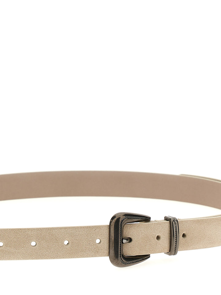 Suede Belt Belts White