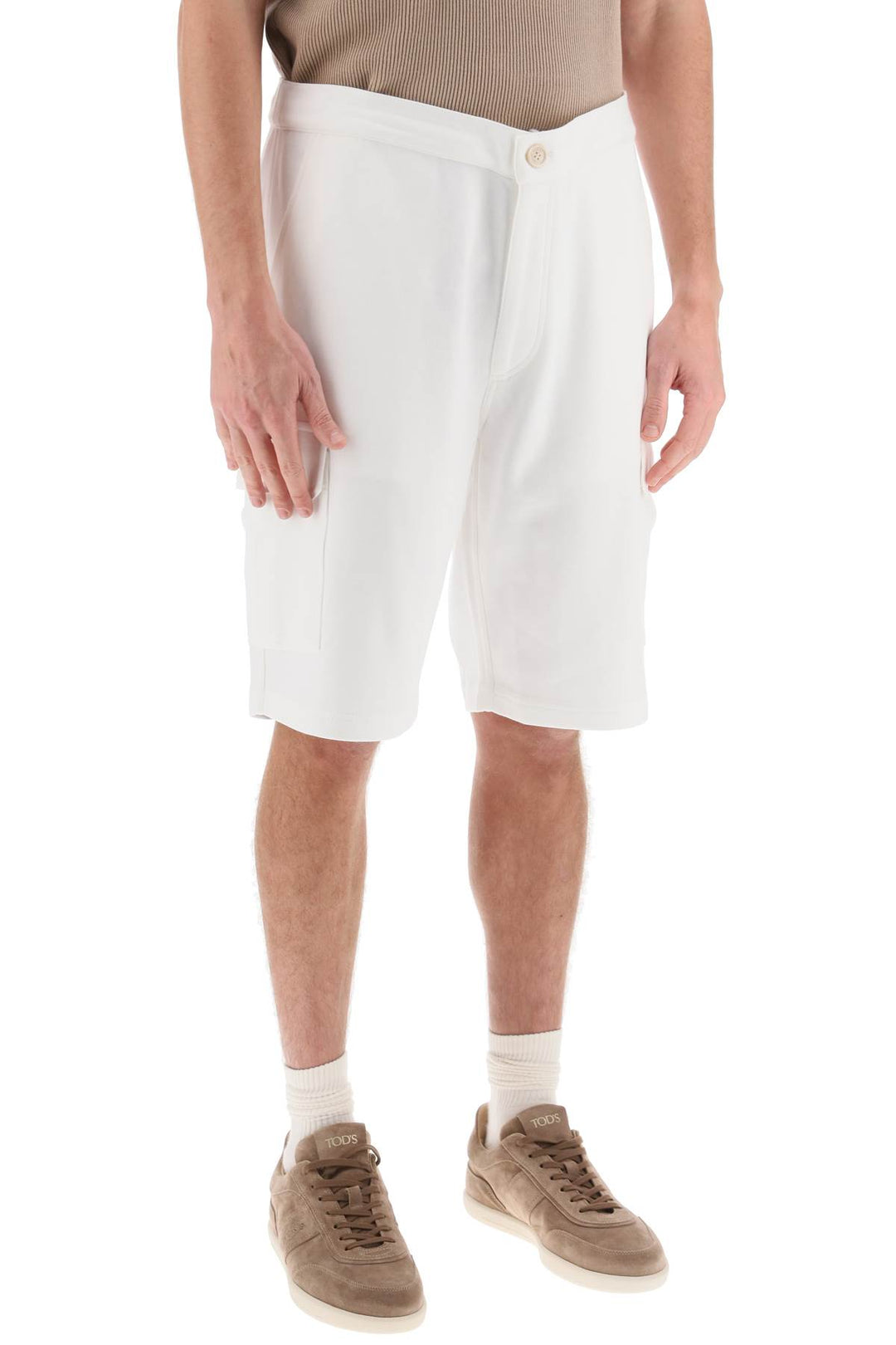 Cargo Shorts In Jersey - Brunello Cucinelli - Men