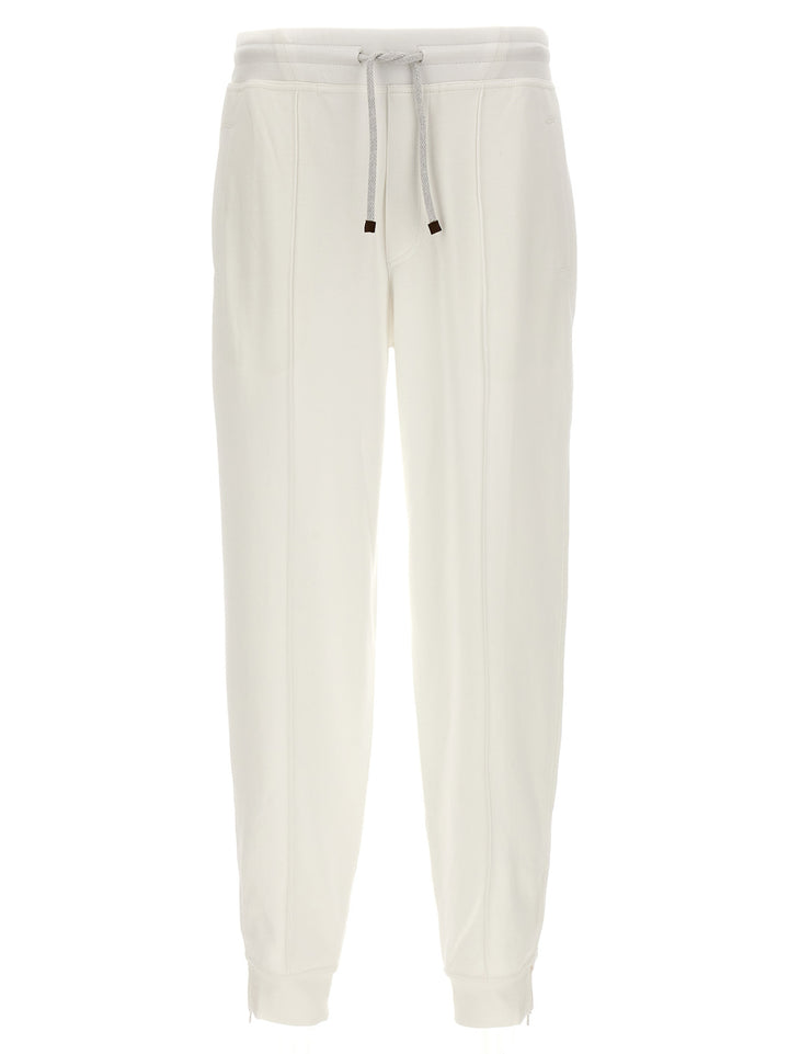 Jersey Joggers Pants White