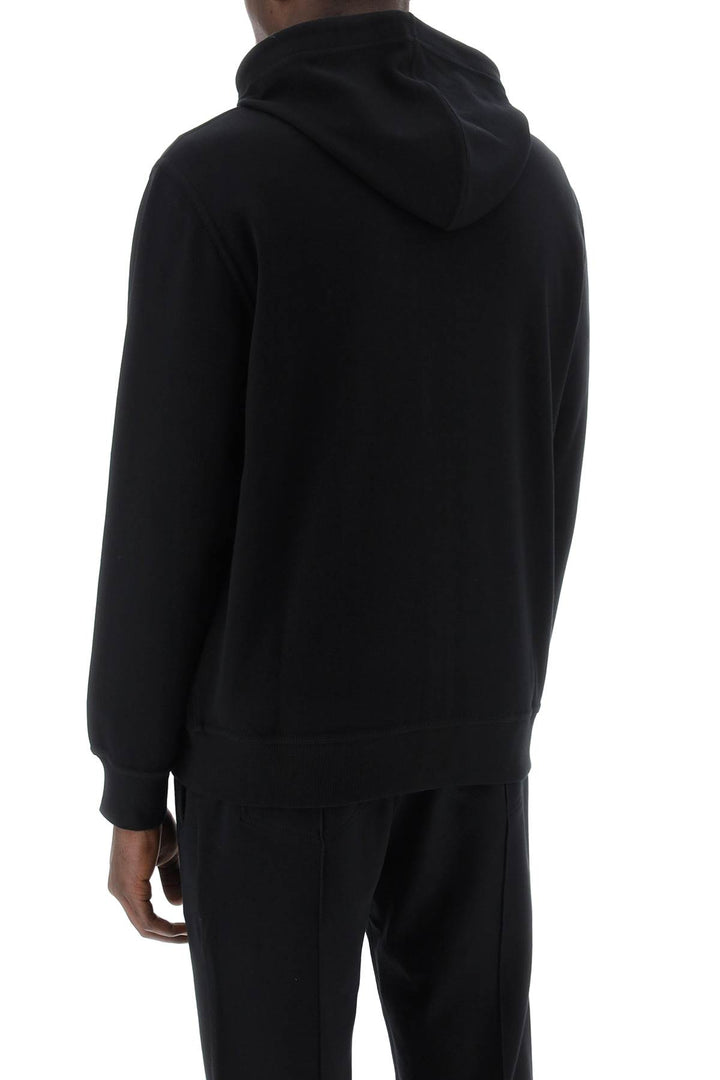 Zippered Hoodie In Techno Cotton - Brunello Cucinelli - Men