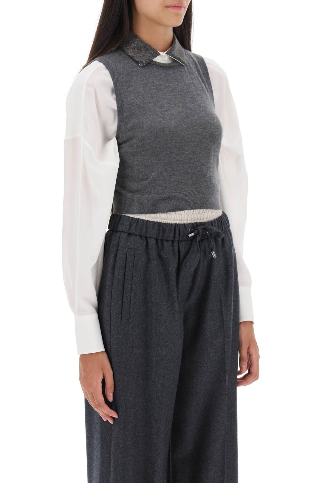 Cashmere And Silk Vest - Brunello Cucinelli - Women