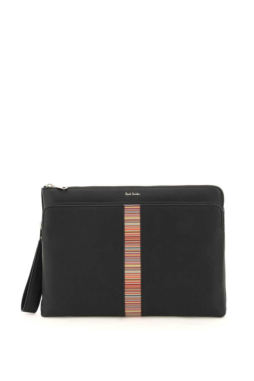 Signture Stripe Leather Pouch - Paul Smith - Men