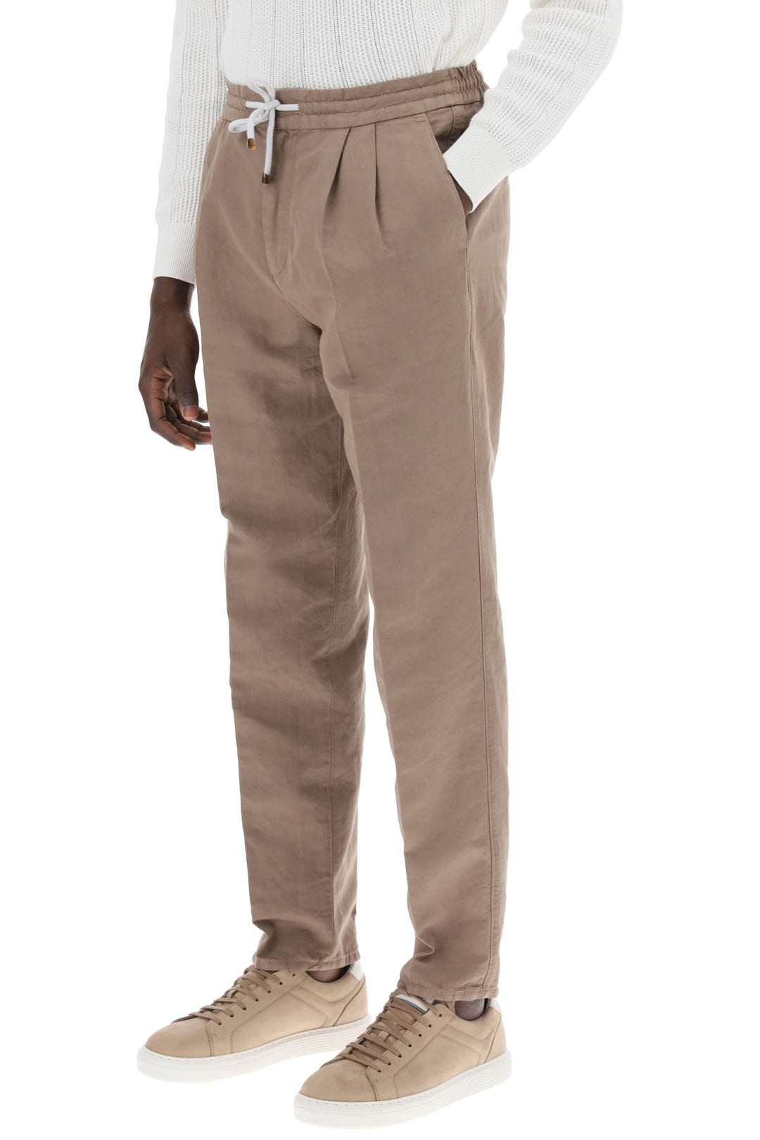 Linen And Cotton Pants - Brunello Cucinelli - Men