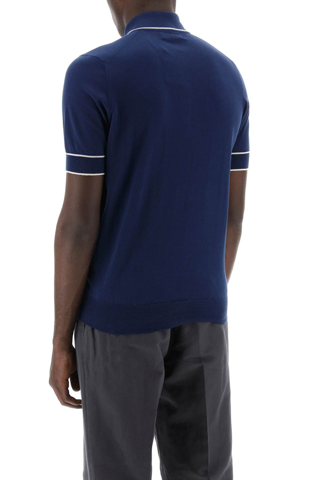 Polo In Maglia Di Cotone - Brunello Cucinelli - Men