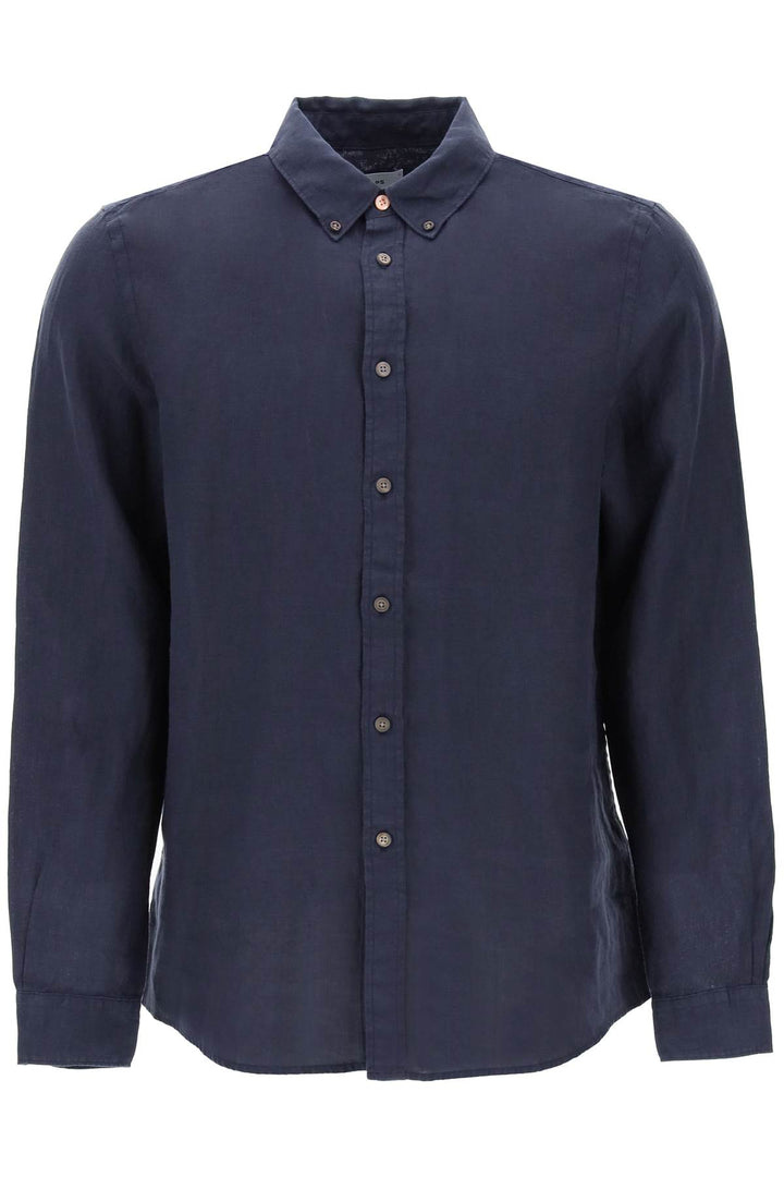 Camicia Button Down In Lino - Ps Paul Smith - Men