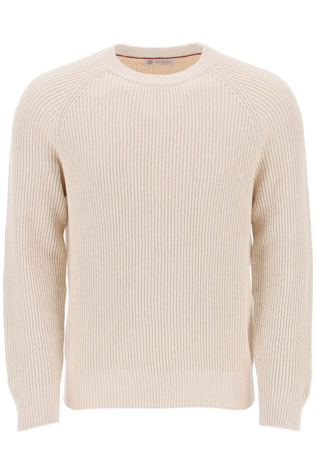 Pullover In Maglia Di Cotone Malfilé Costa Inglese - Brunello Cucinelli - Men