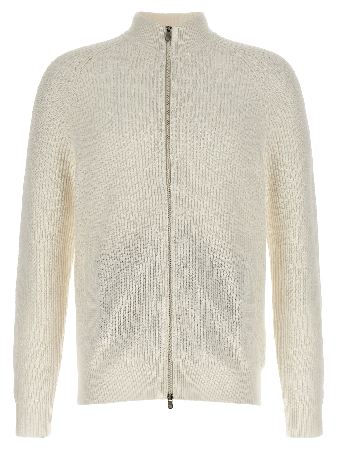 Zip Sweater Sweater, Cardigans White