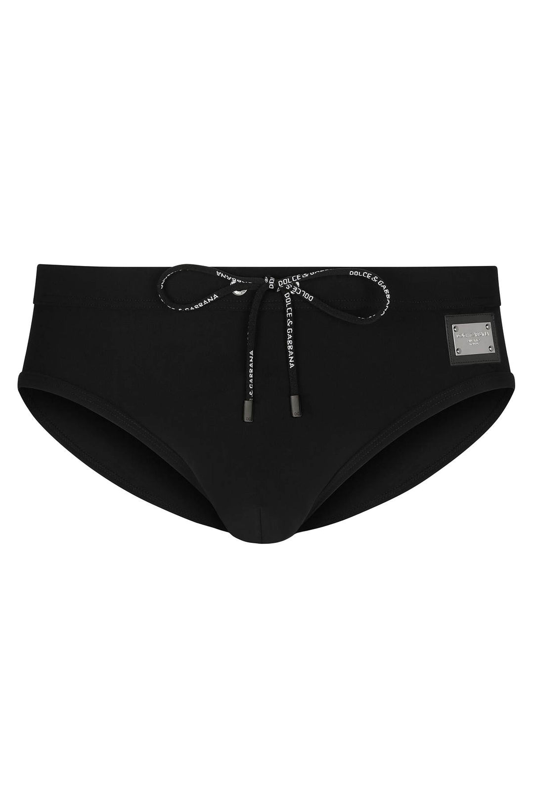 Swim Briefs With Plate - Dolce & Gabbana - Men