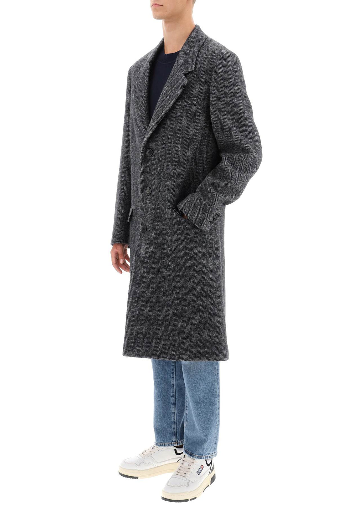 Johel Herringbone Coat - Marant - Men