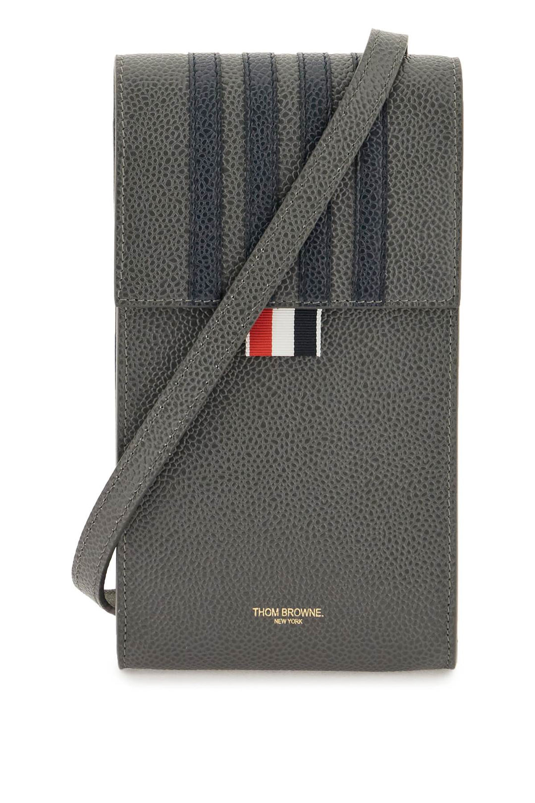 Leather Crossbody Phone Holder - Thom Browne - Men