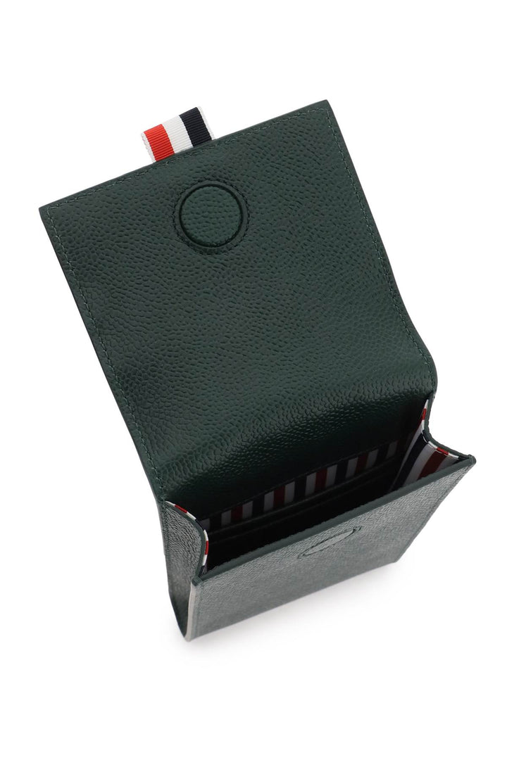 Leather Crossbody Phone Holder - Thom Browne - Men