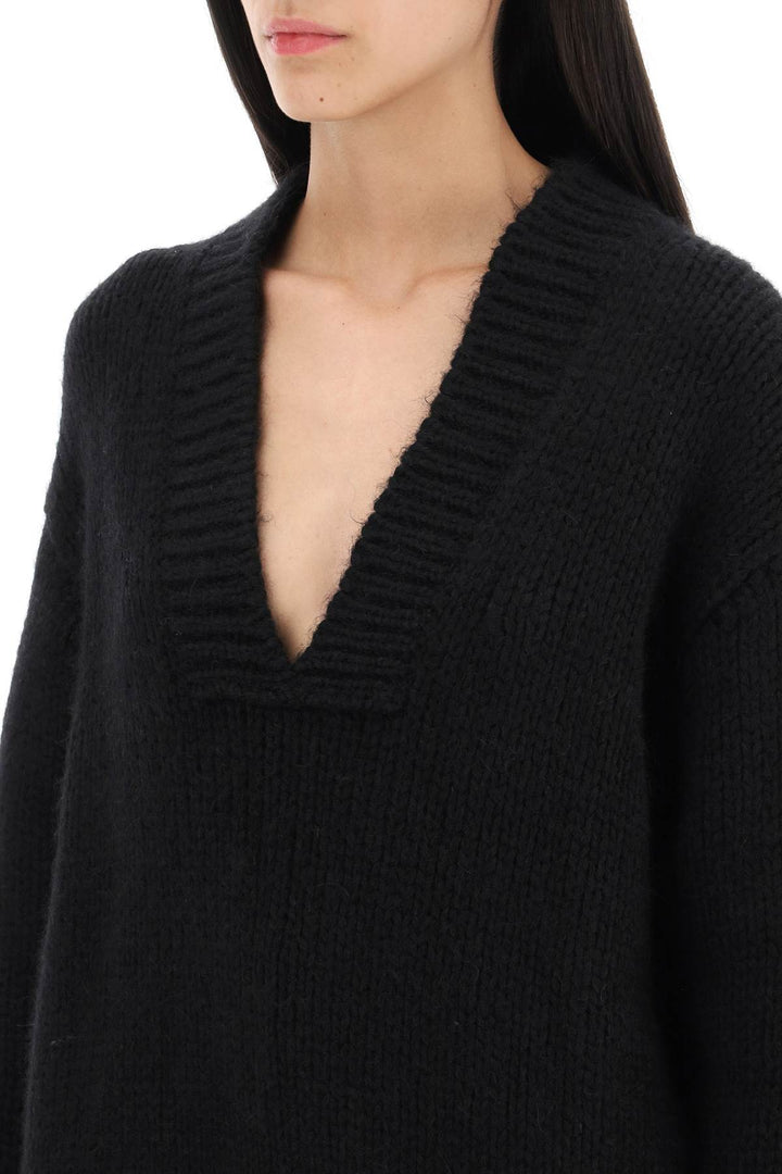 V Neck Sweater In Alpaca Wool - Tom Ford - Women