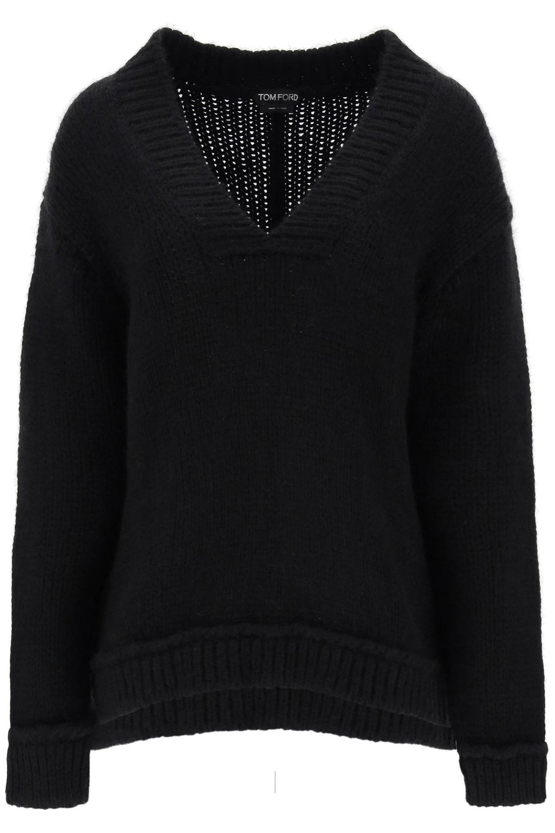 V Neck Sweater In Alpaca Wool - Tom Ford - Women