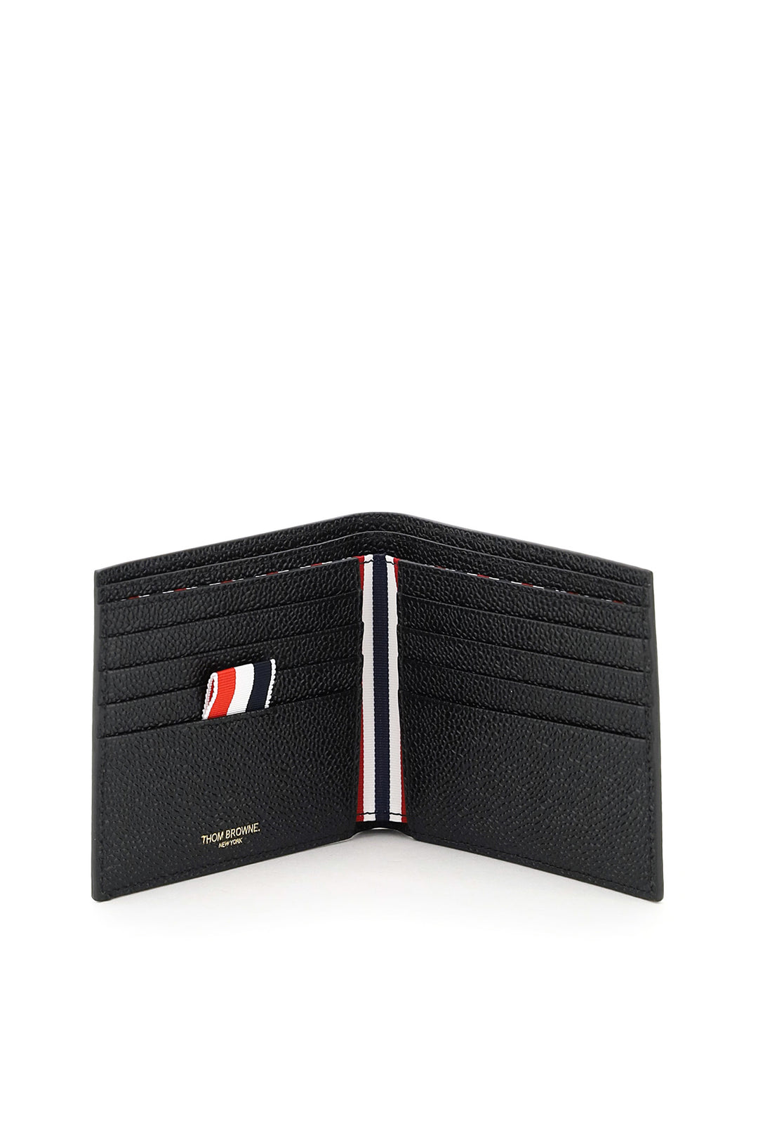 Pebble Grain Leather Bi Fold Wallet - Thom Browne - Men