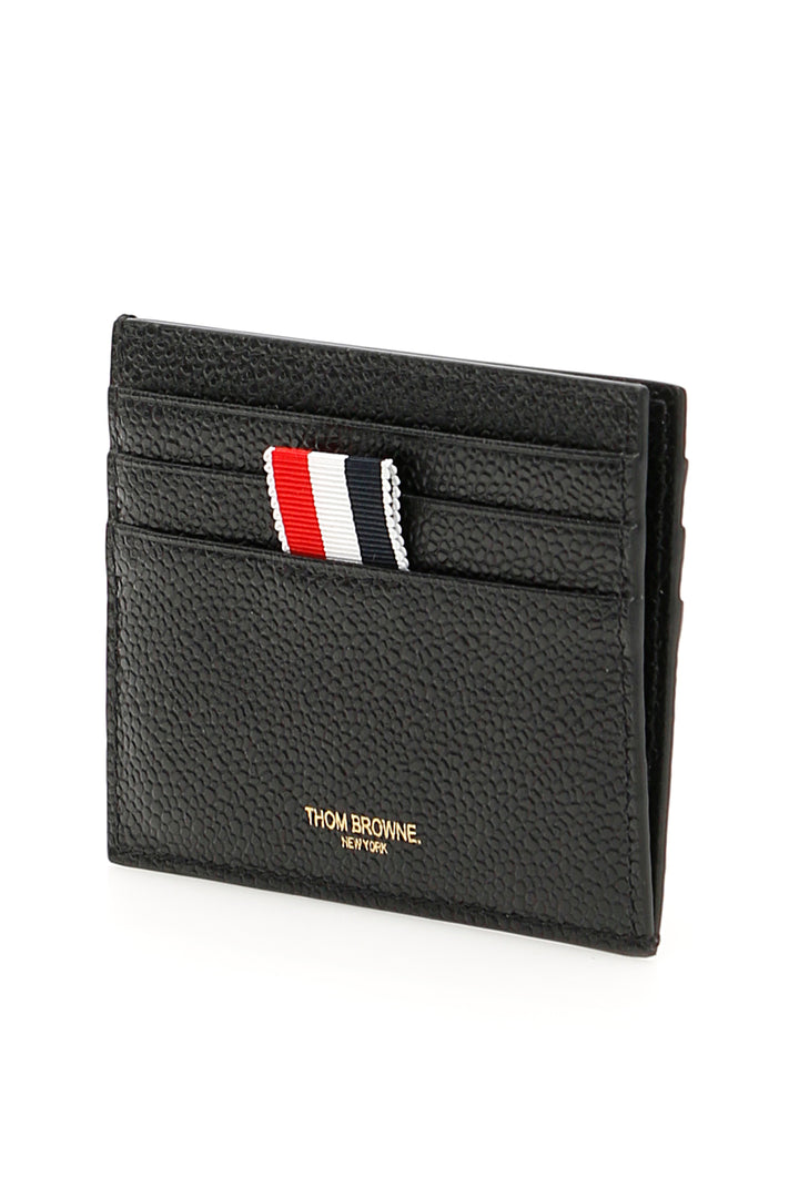 Pebble Leather Card Holder - Thom Browne - Men