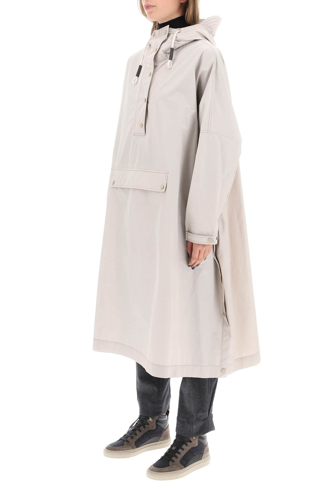 Water Repellent Long Anorak - Brunello Cucinelli - Women