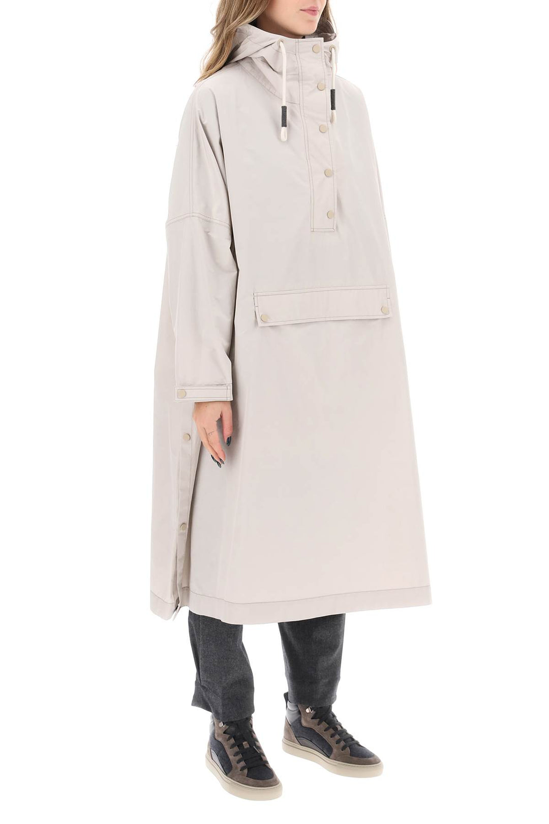 Water Repellent Long Anorak - Brunello Cucinelli - Women