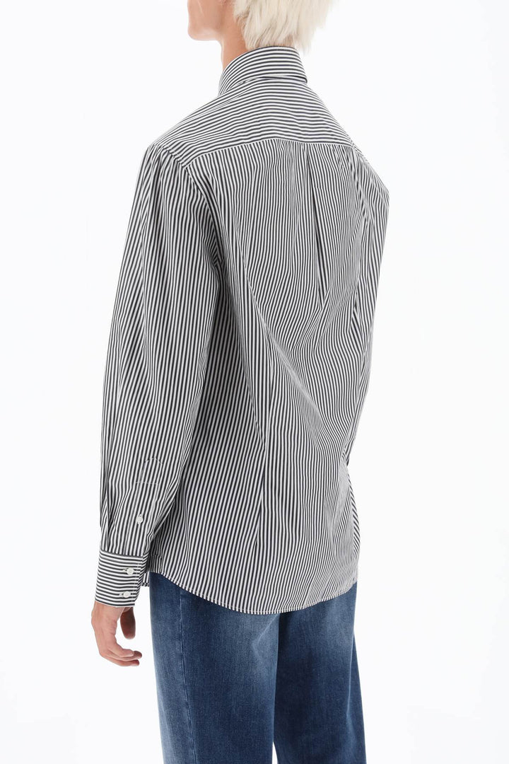 Spread Collar Slim Fit Shirt - Brunello Cucinelli - Men