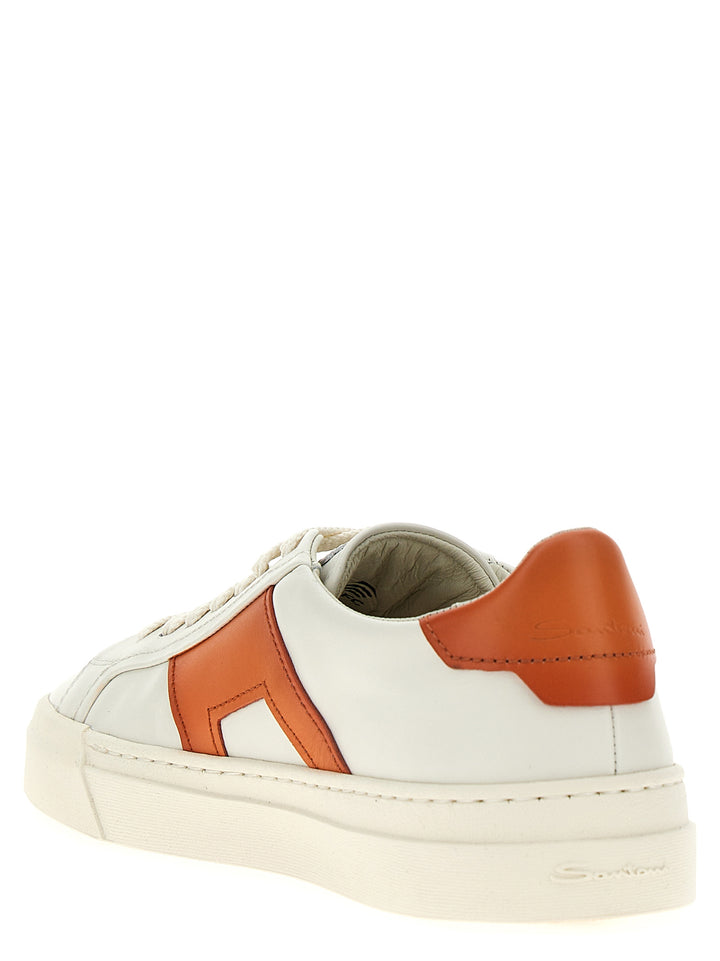 Double Buckle Sneakers Orange