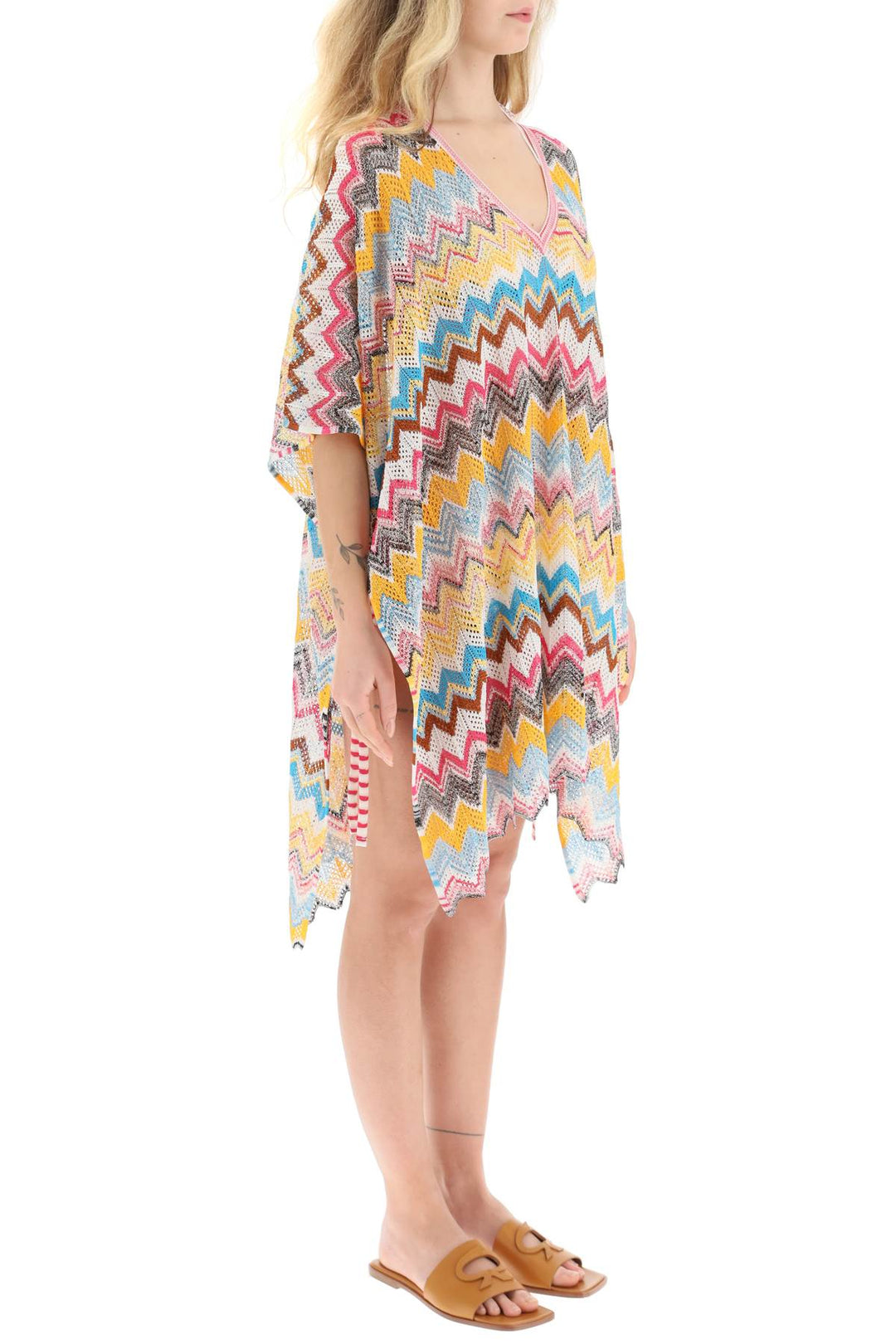 Multicolor Knit Poncho Cover Up - Missoni - Women