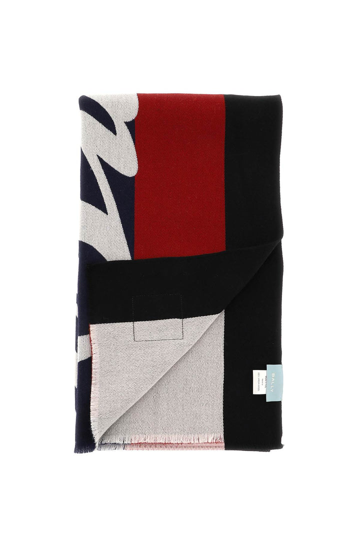 Jacquard Wool Scarf - Bally - Men