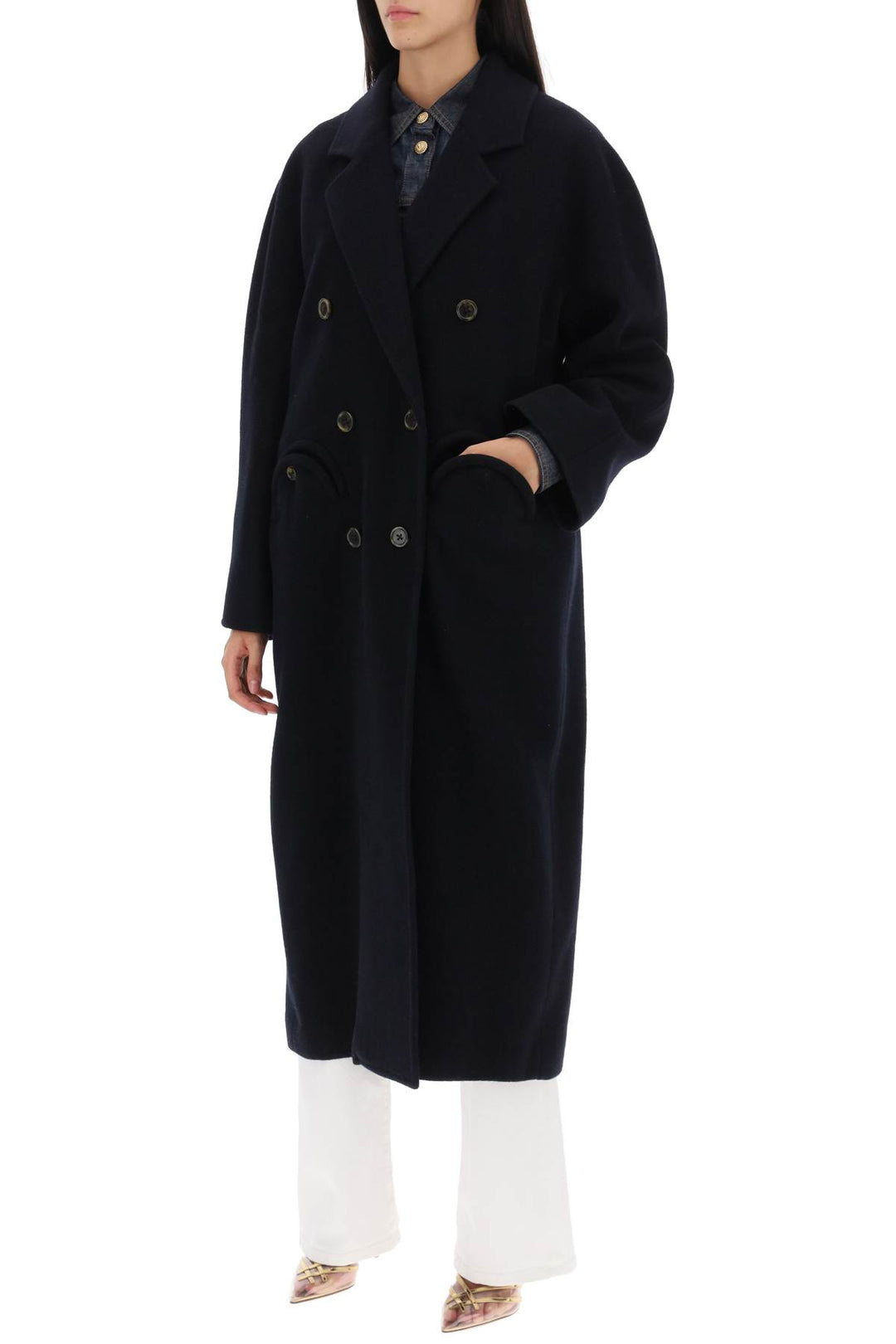 Pegaso Moroseta Coat In Wool And Alpaca - Blazé Milano - Women