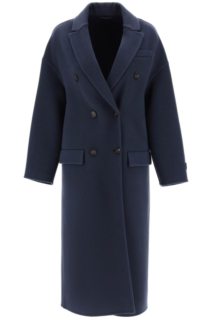 Duoble Breasted Coat In Wool And Cashmere - Brunello Cucinelli - Women