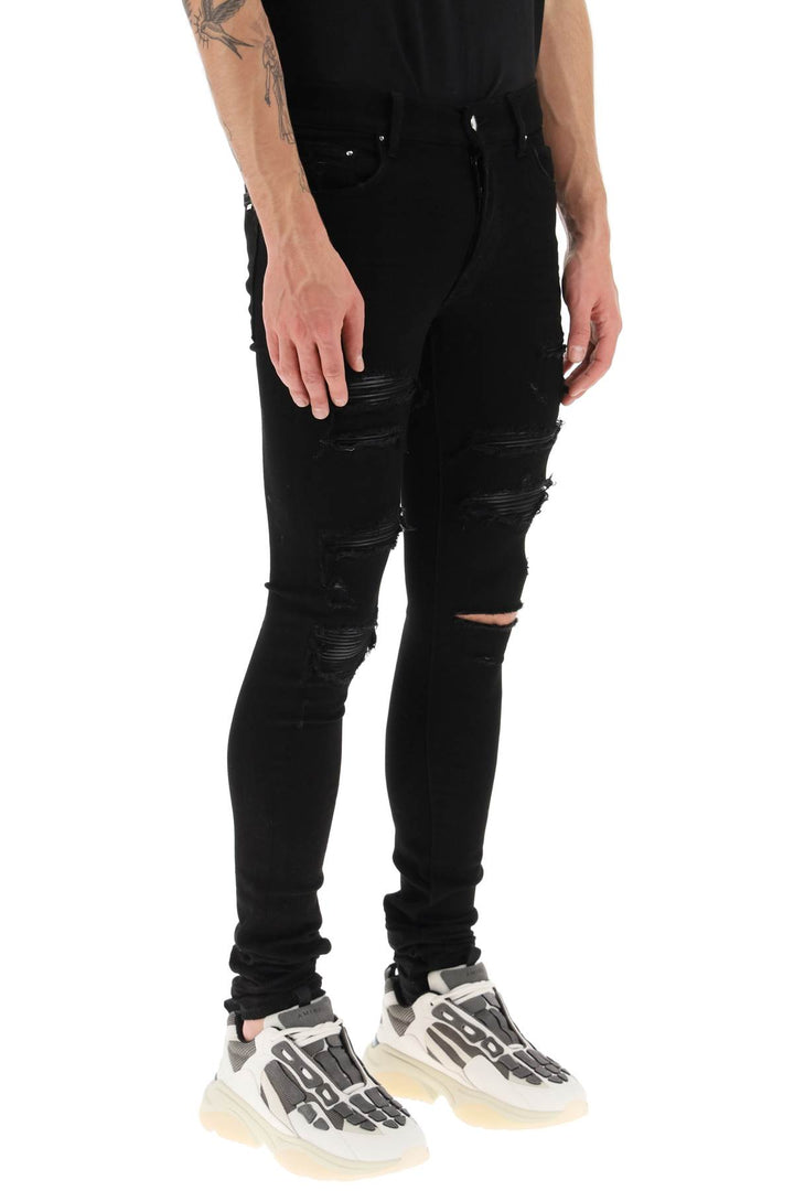 'Leather Thrasher' Skinny Jeans - Amiri - Men