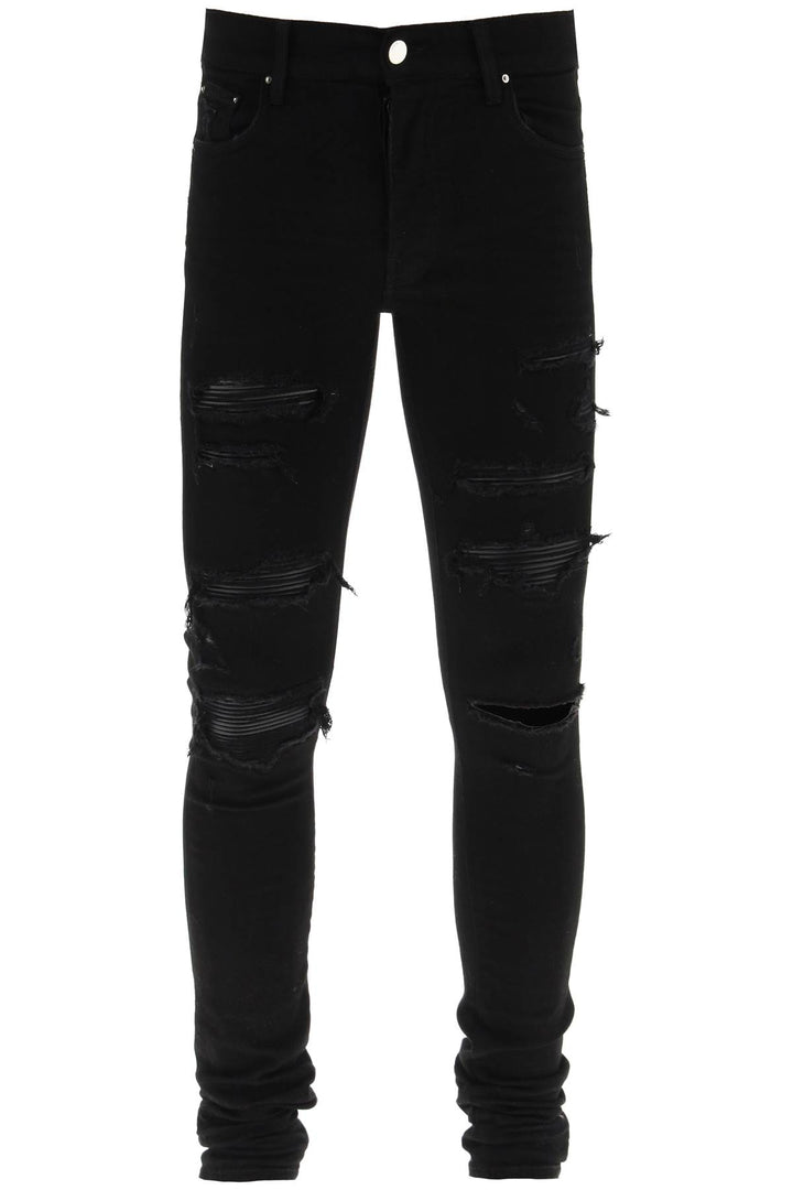 'Leather Thrasher' Skinny Jeans - Amiri - Men