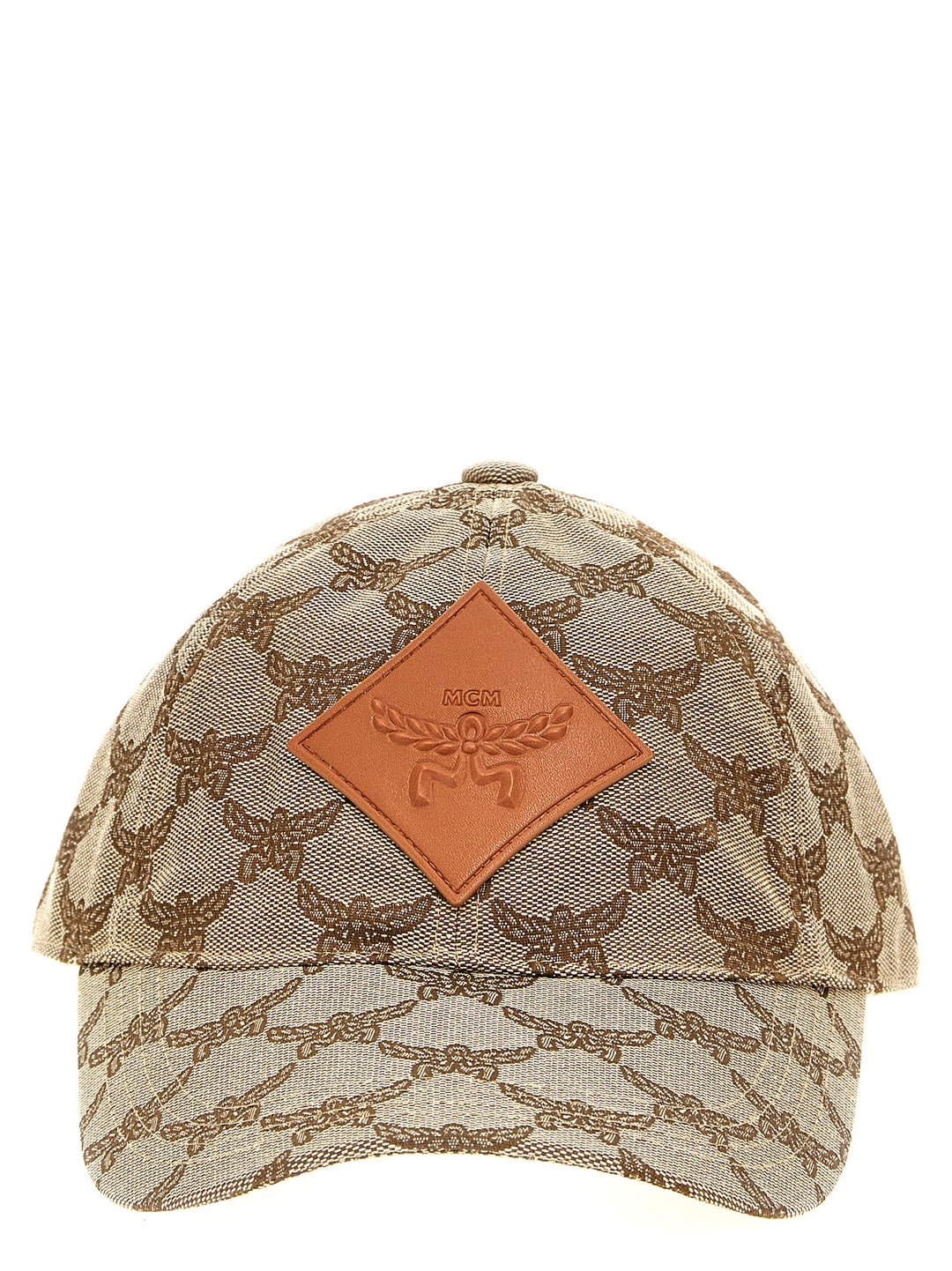 Logo Printed Cap Hats Beige