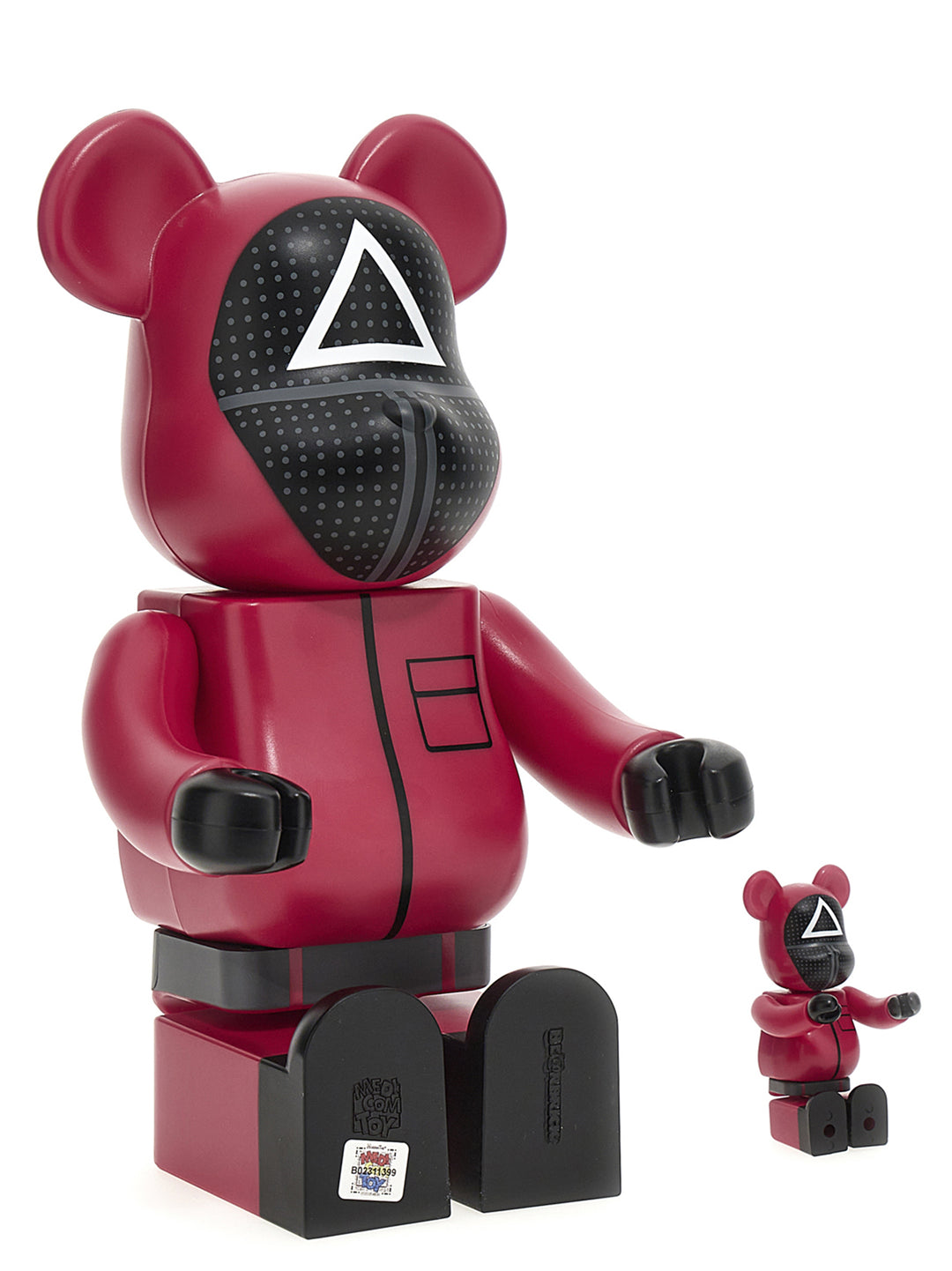 Be@Rbrick 100% And 400% Squid Game Soldier Decorative Accessories Red