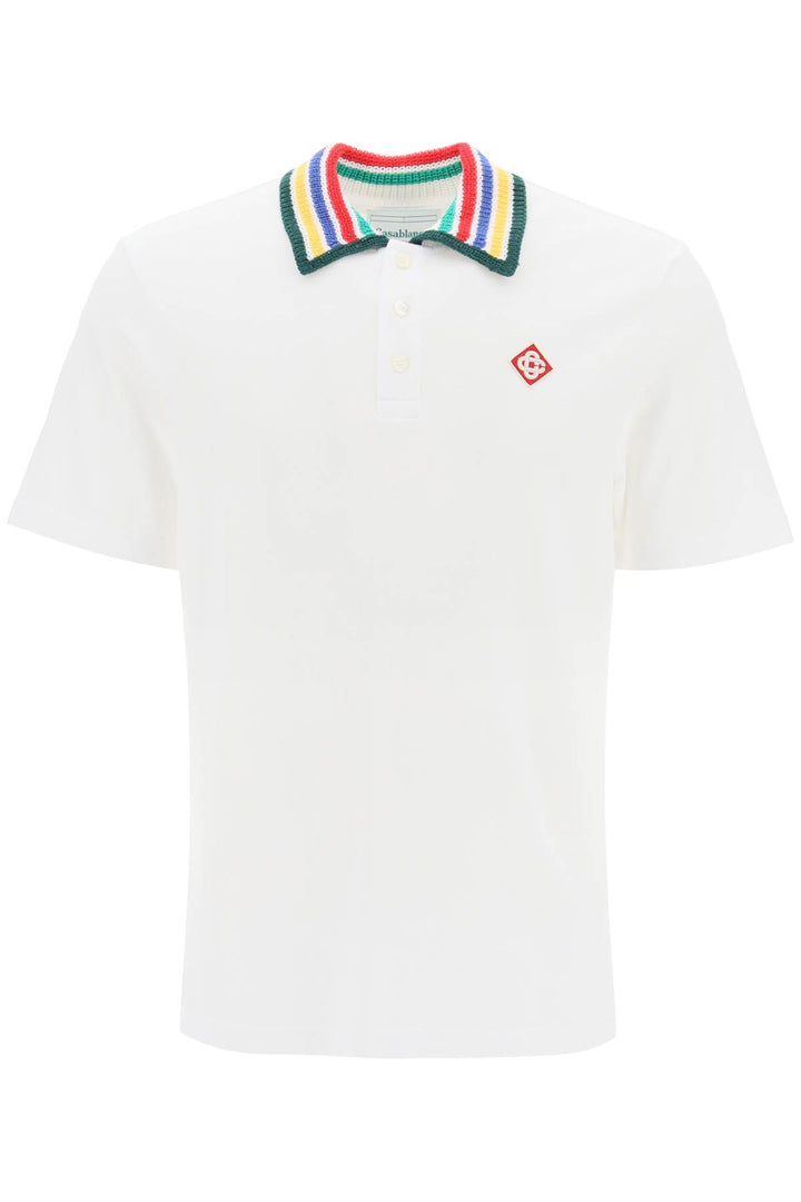 Crochet Collar Polo Shirt - Casablanca - Men