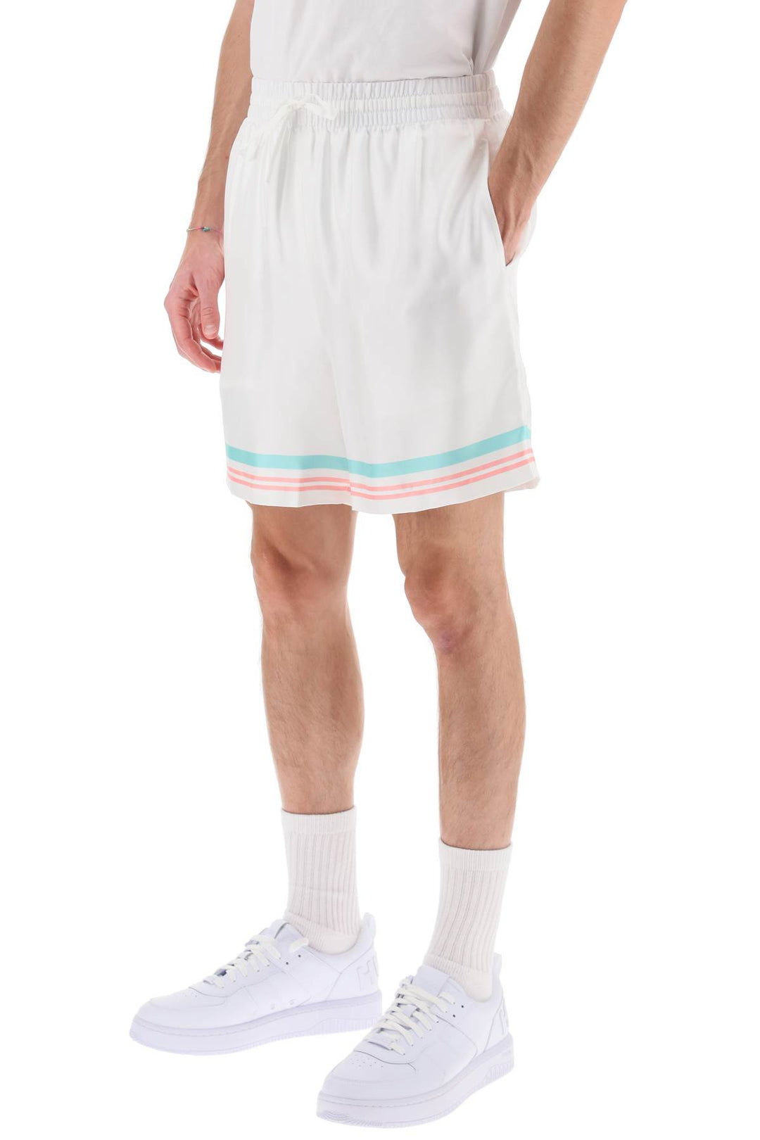 Tennis Club Silk Shorts - Casablanca - Men