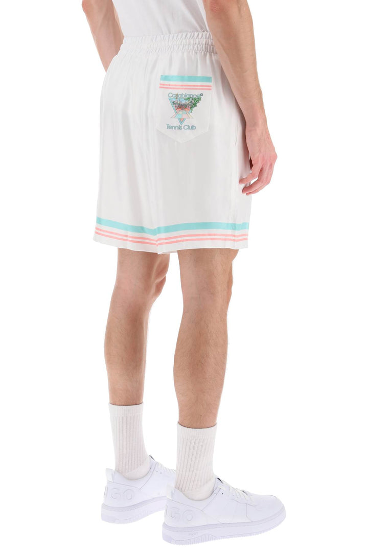 Tennis Club Silk Shorts - Casablanca - Men