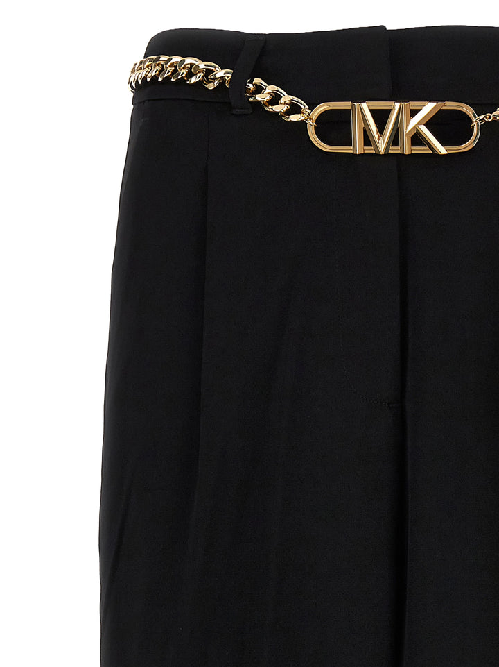 Chain Belt Pants Black