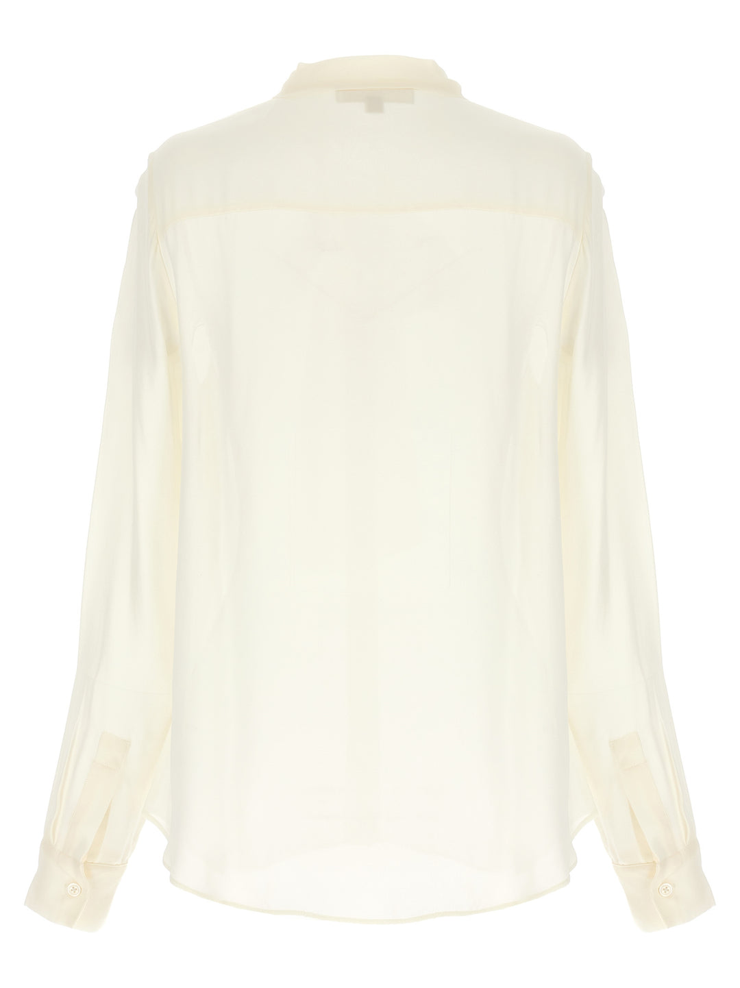 Pussy Bow Blouse Shirt, Blouse Beige