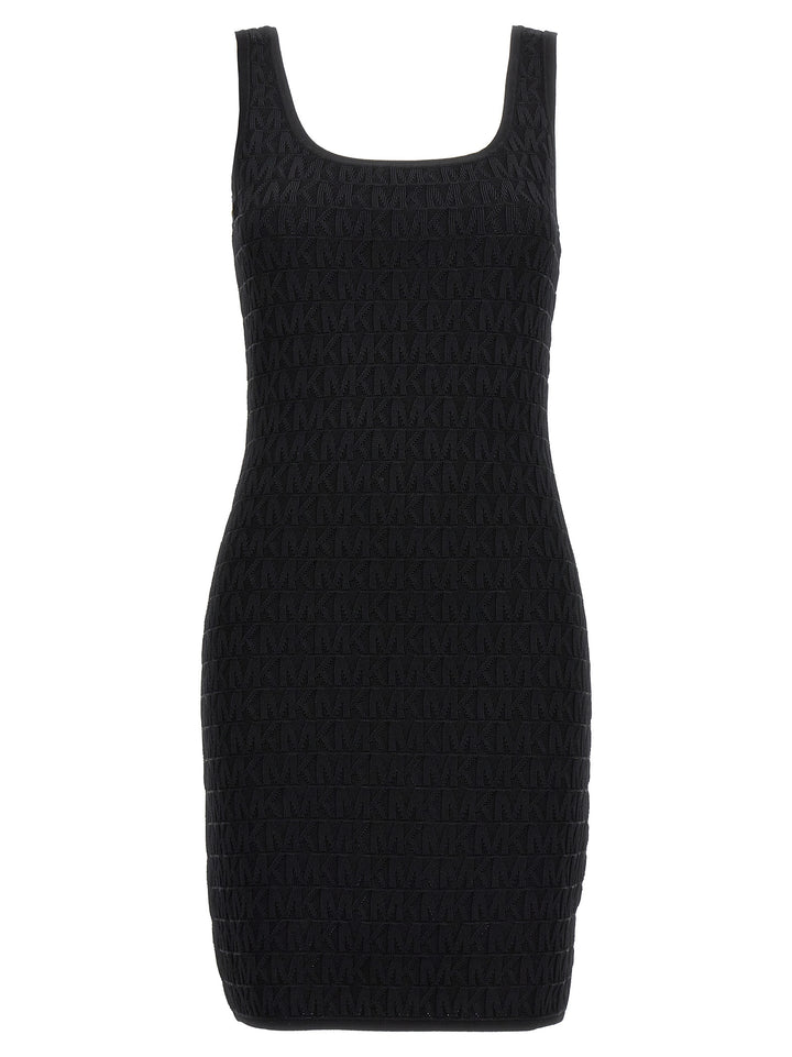 Jacquard Logo Dress Dresses Black