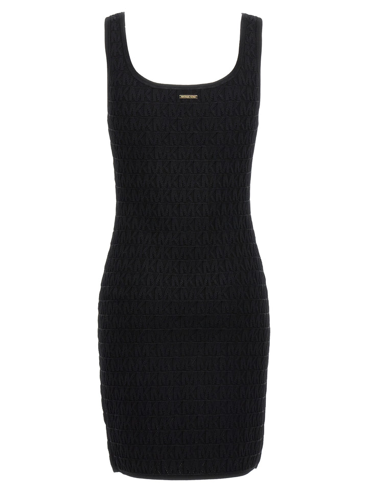 Jacquard Logo Dress Dresses Black