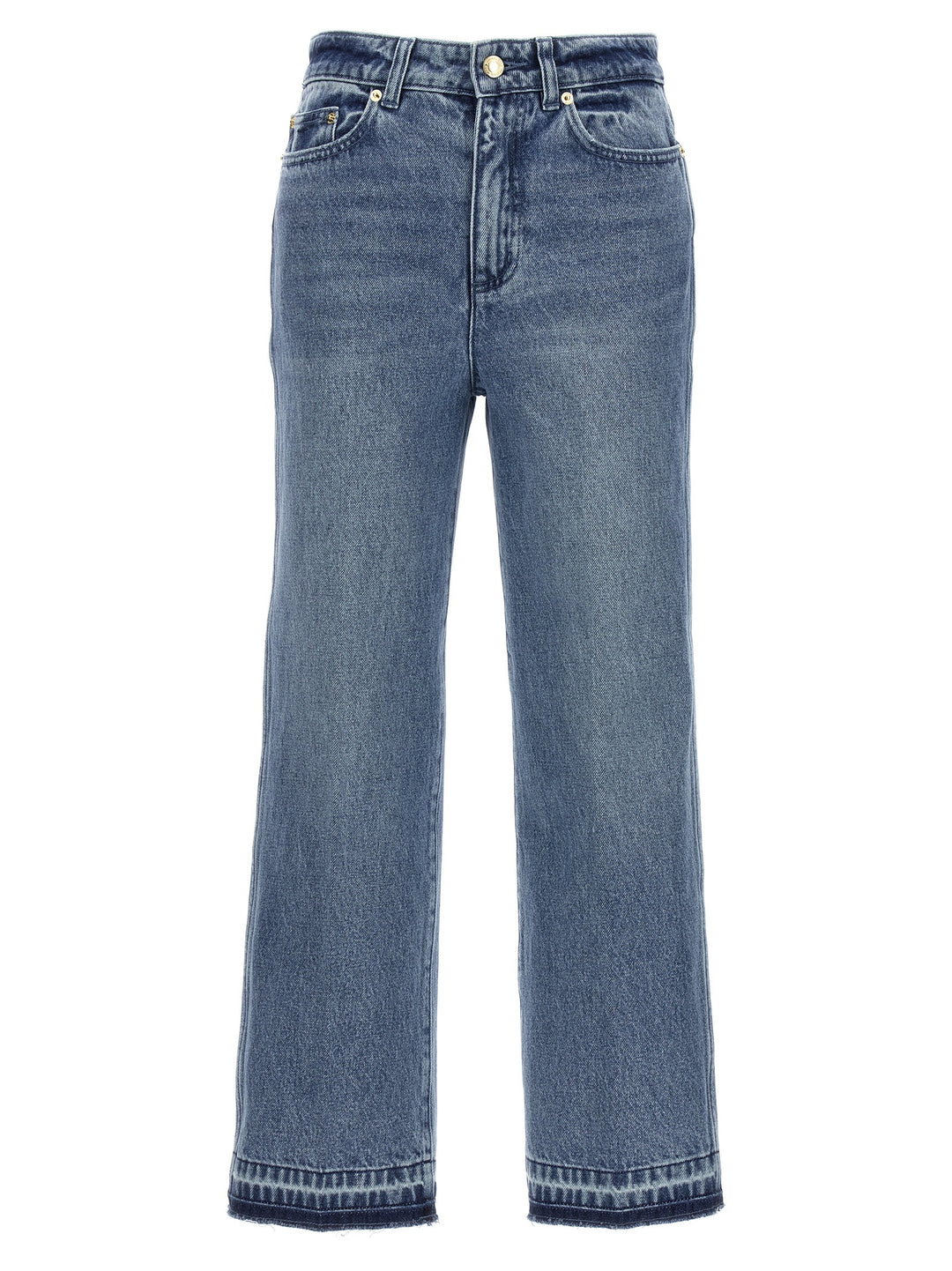 Crop Flare Jeans Light Blue