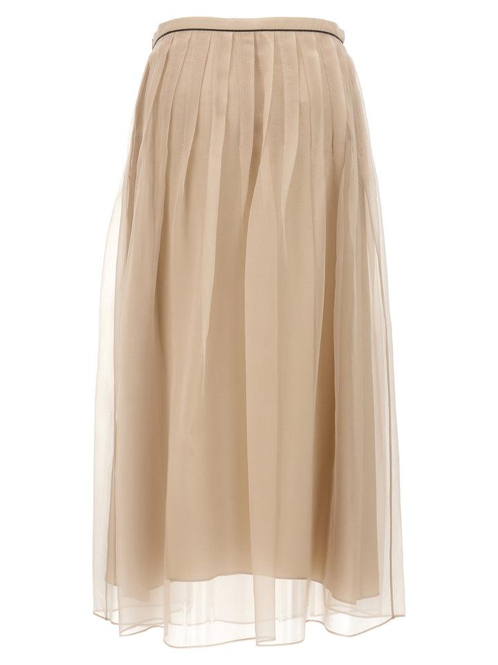 Tulle Skirt Skirts Beige