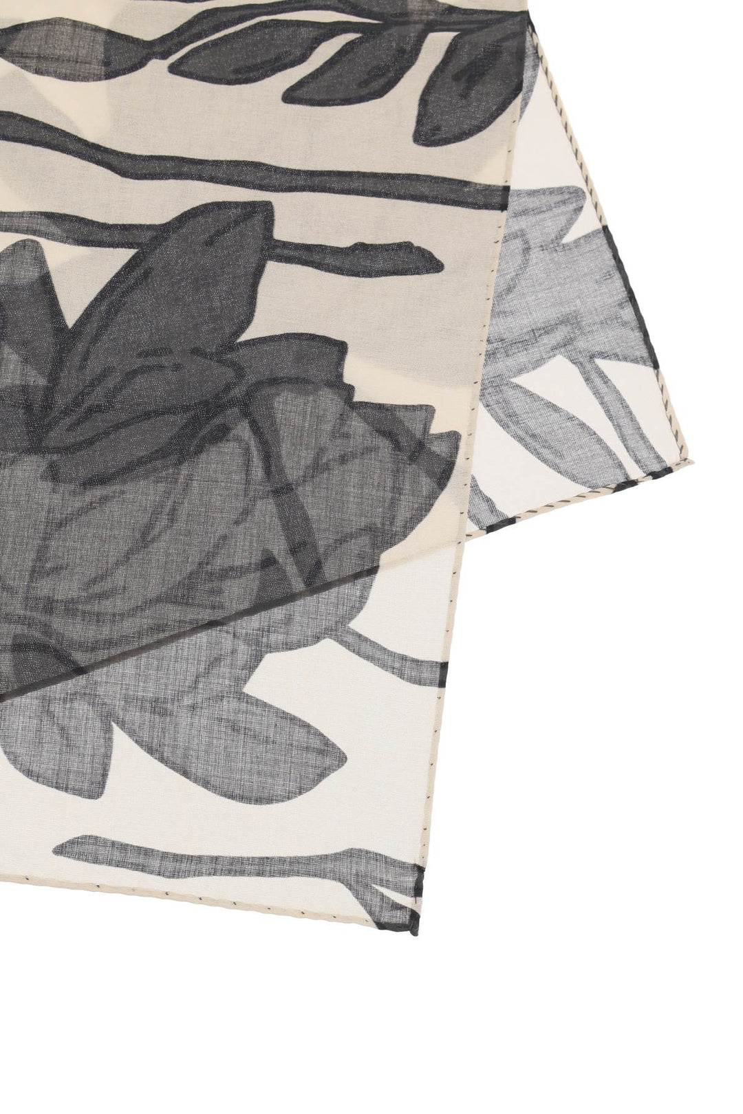 Foulard Flower Print - Brunello Cucinelli - Women