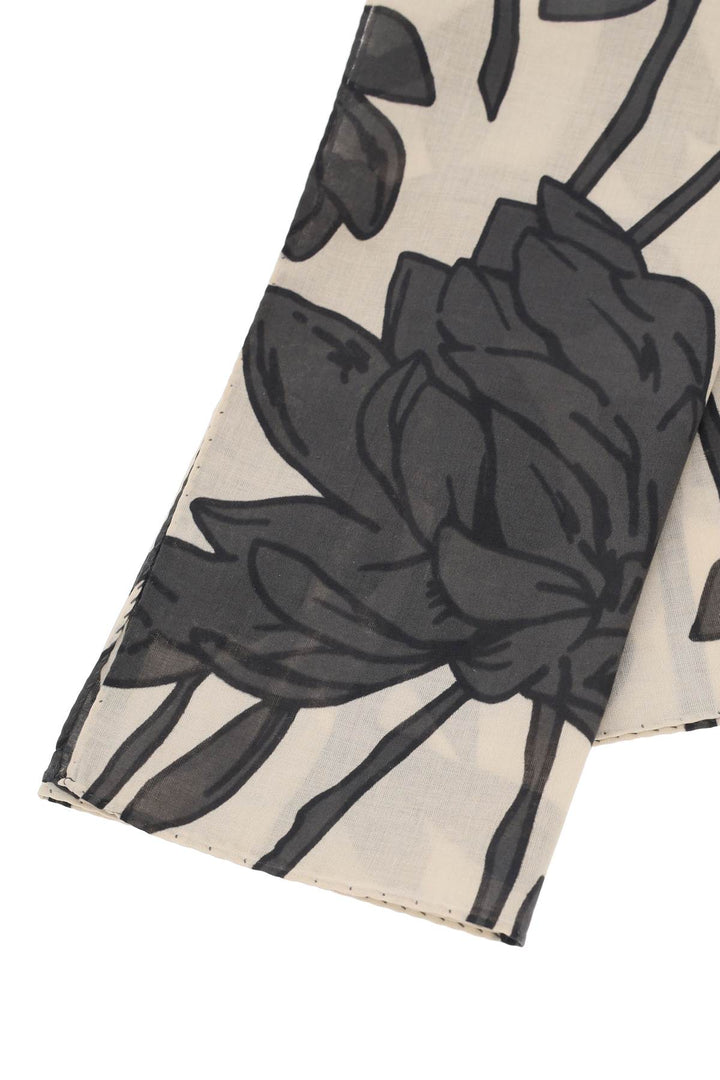 Foulard Flower Print - Brunello Cucinelli - Women