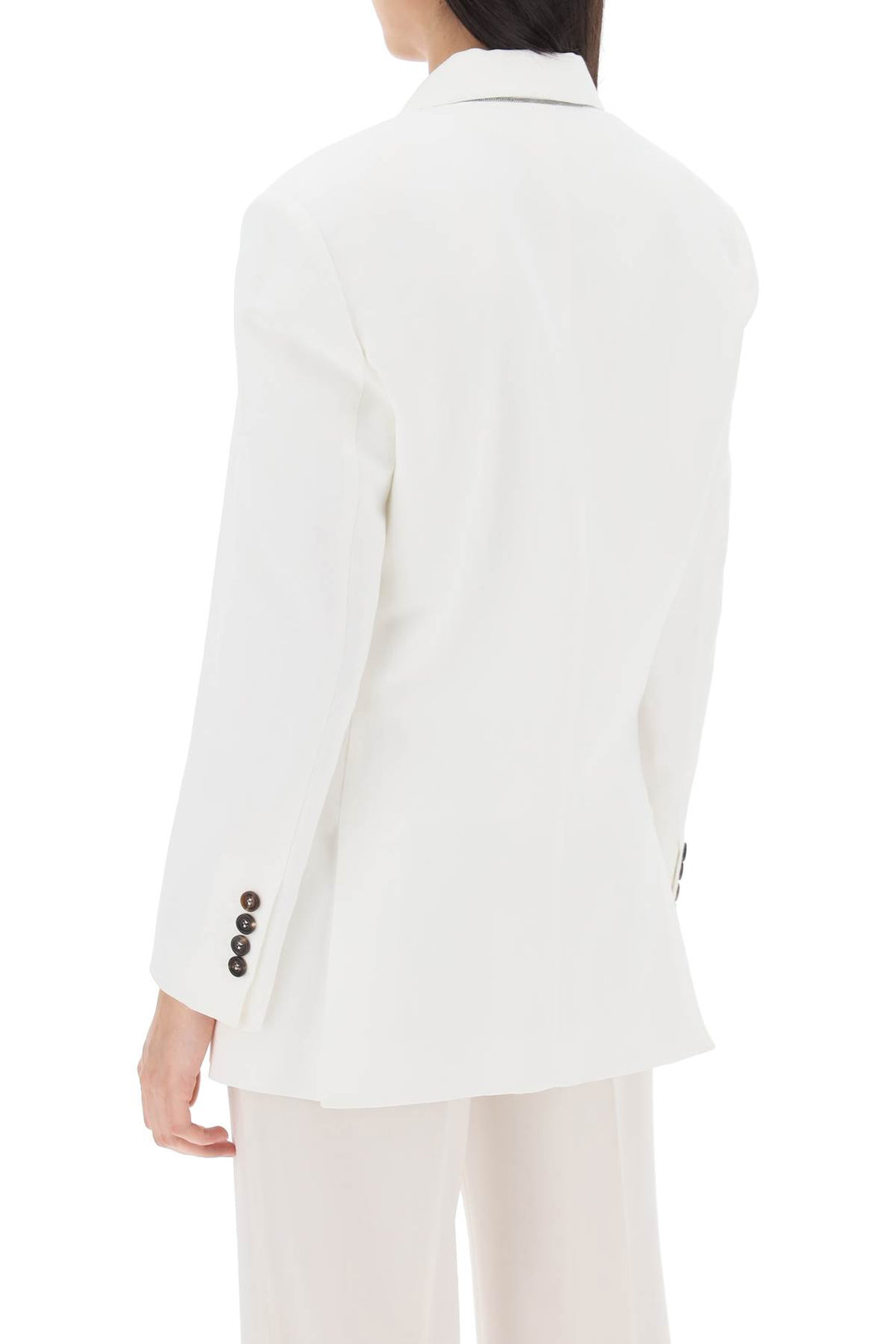 Viscose Linen Single Breasted Blazer - Brunello Cucinelli - Women