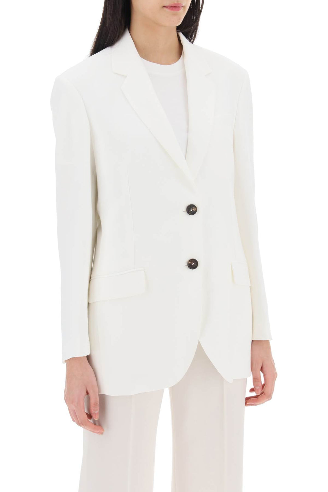 Viscose Linen Single Breasted Blazer - Brunello Cucinelli - Women