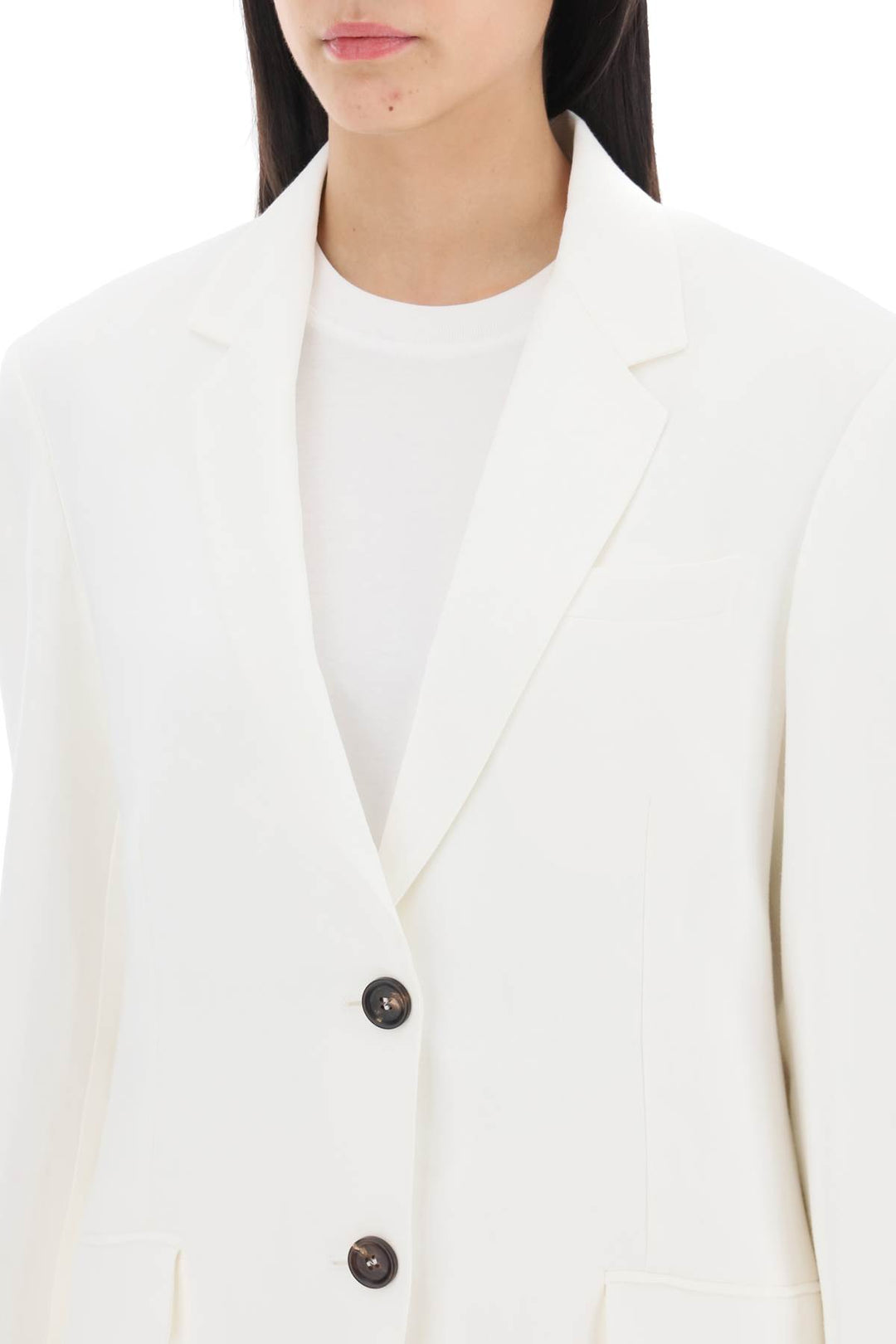 Viscose Linen Single Breasted Blazer - Brunello Cucinelli - Women