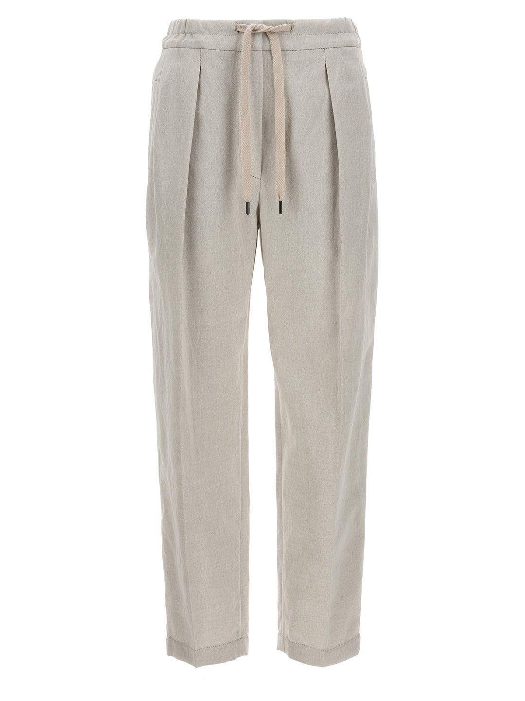 Linen Cotton Trousers Pants White